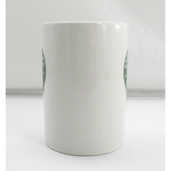 Starbucks Classic Mermaid Logo White 10 fl oz Mug - 2008 Starbucks Coffee Cup - Picture 2 of 5